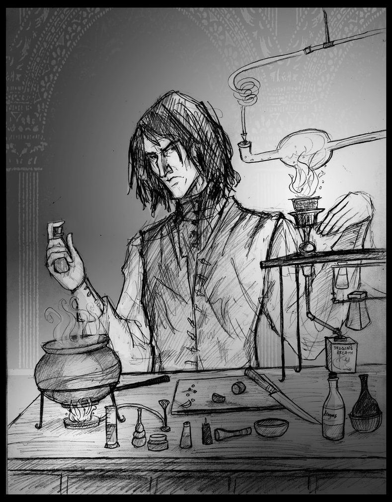 Snape Doing Potions Snape Doing Potions
